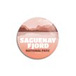 Saguenay Fjord National Park of Quebec Pinback Button, Canada Parks