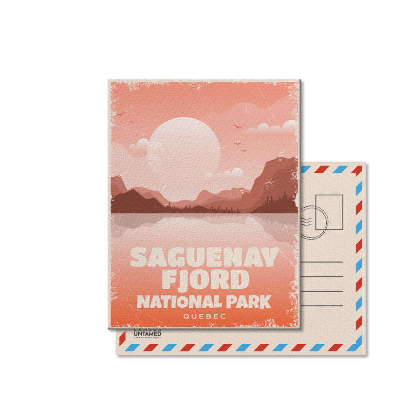 Saguenay Fjord Quebec National Park Postcard, Canada Parks