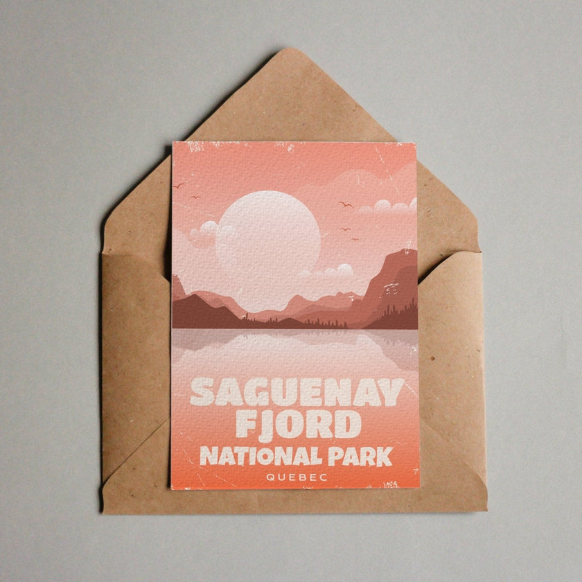 Saguenay Fjord Quebec National Park Postcard, Canada Parks