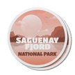 Saguenay Fjord Quebec National Park Waterproof Vinyl Sticker, Canada Parks