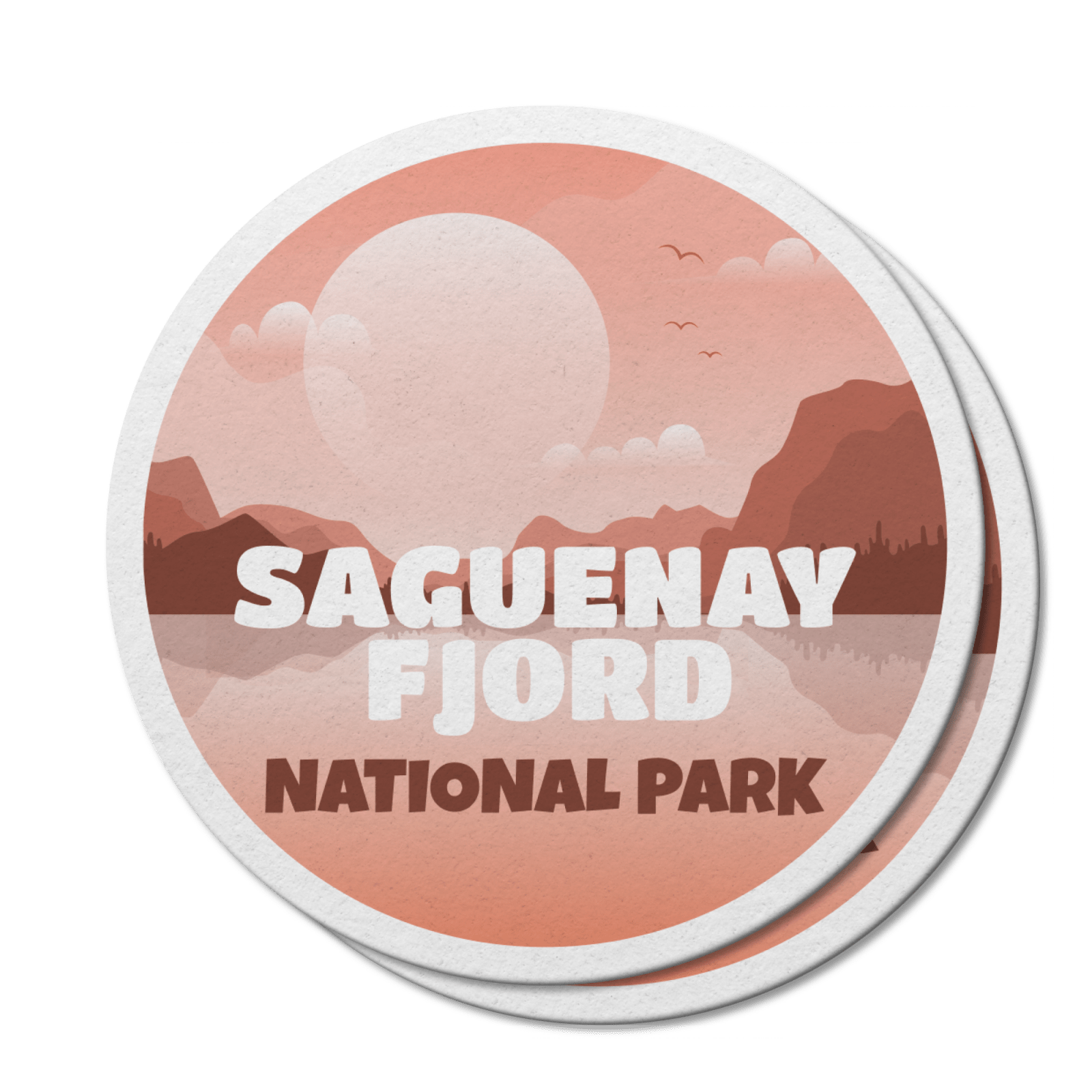 Saguenay Fjord Quebec National Park Waterproof Vinyl Sticker, Canada Parks