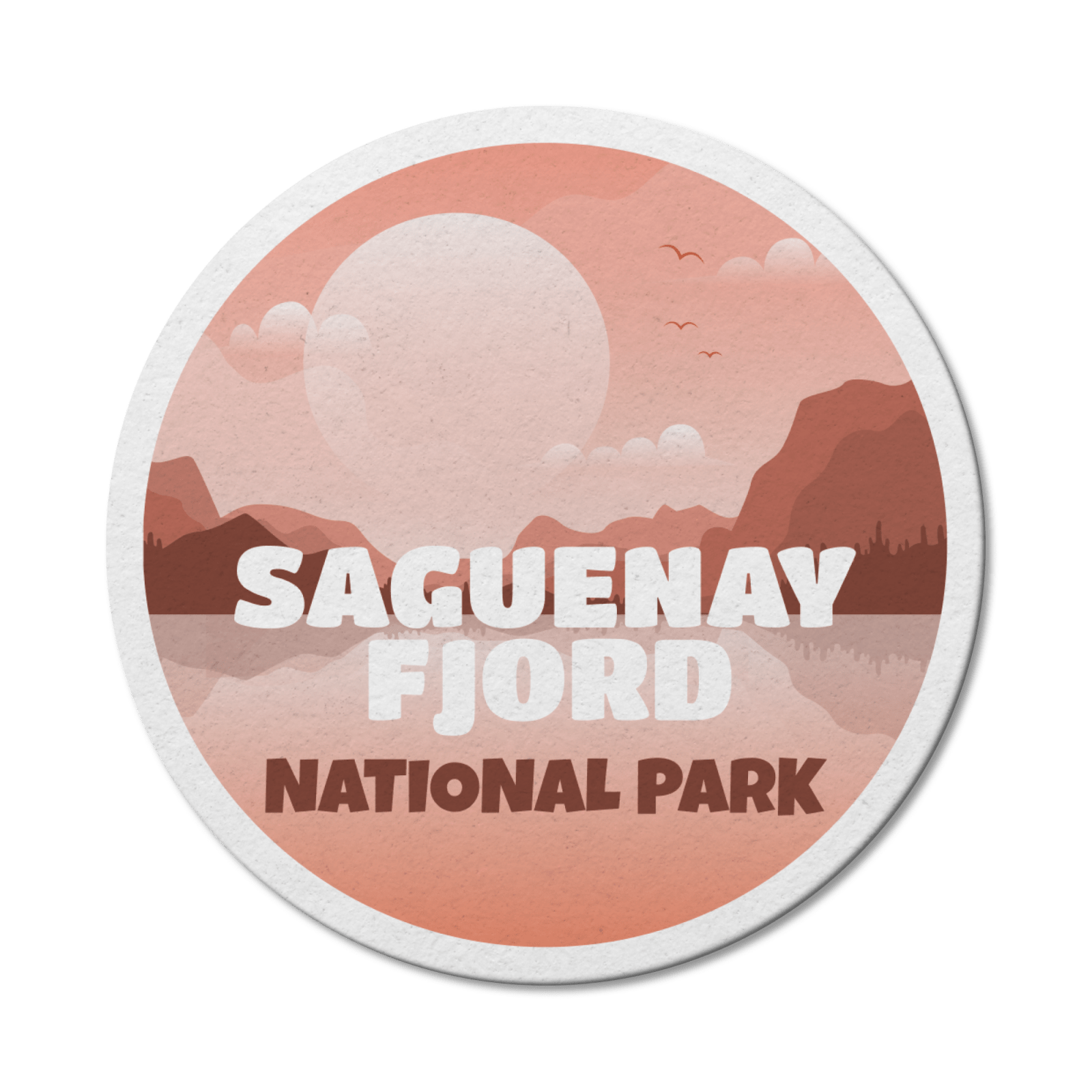 Saguenay Fjord Quebec National Park Waterproof Vinyl Sticker, Canada Parks