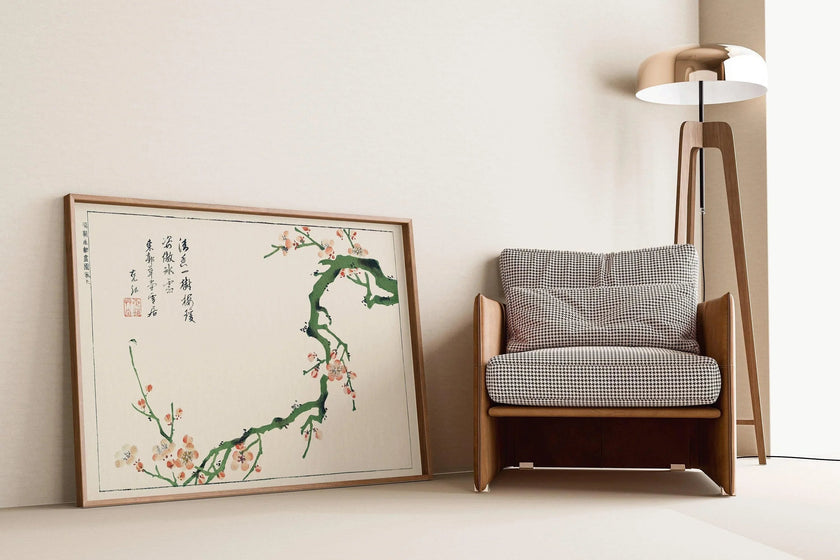 Sakura Cherry Blossom Giclee Print: Vintage Japanese Woodblock Art