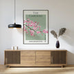 Sakura Cherry Blossom Museum Art Print: Emerald Green