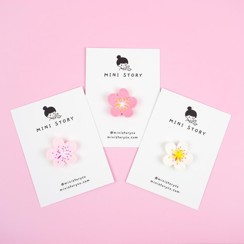 Sakura Flower Brooch