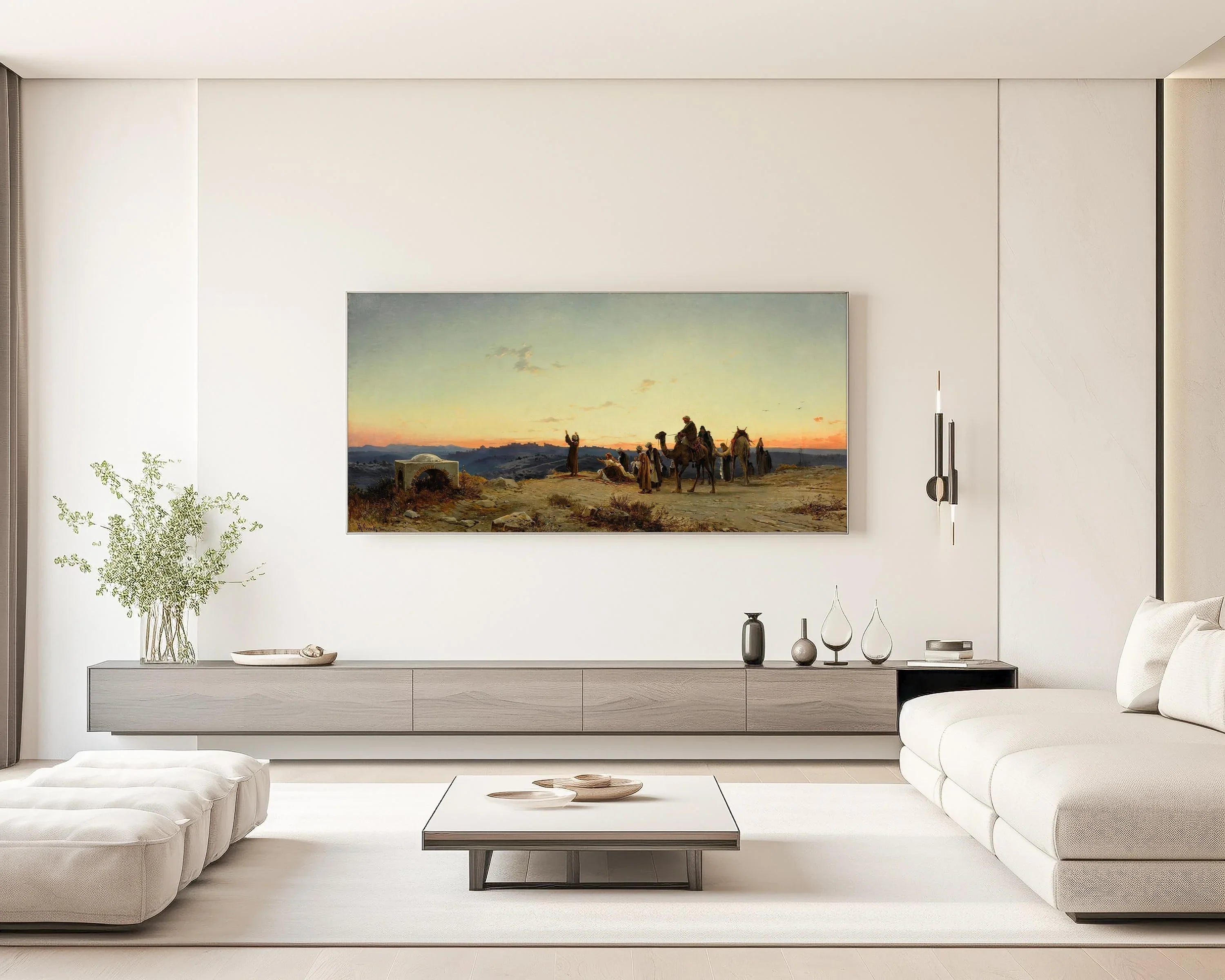 Salomon Corrodi: 19th Century Orientalist Painting, Palestine Art Print