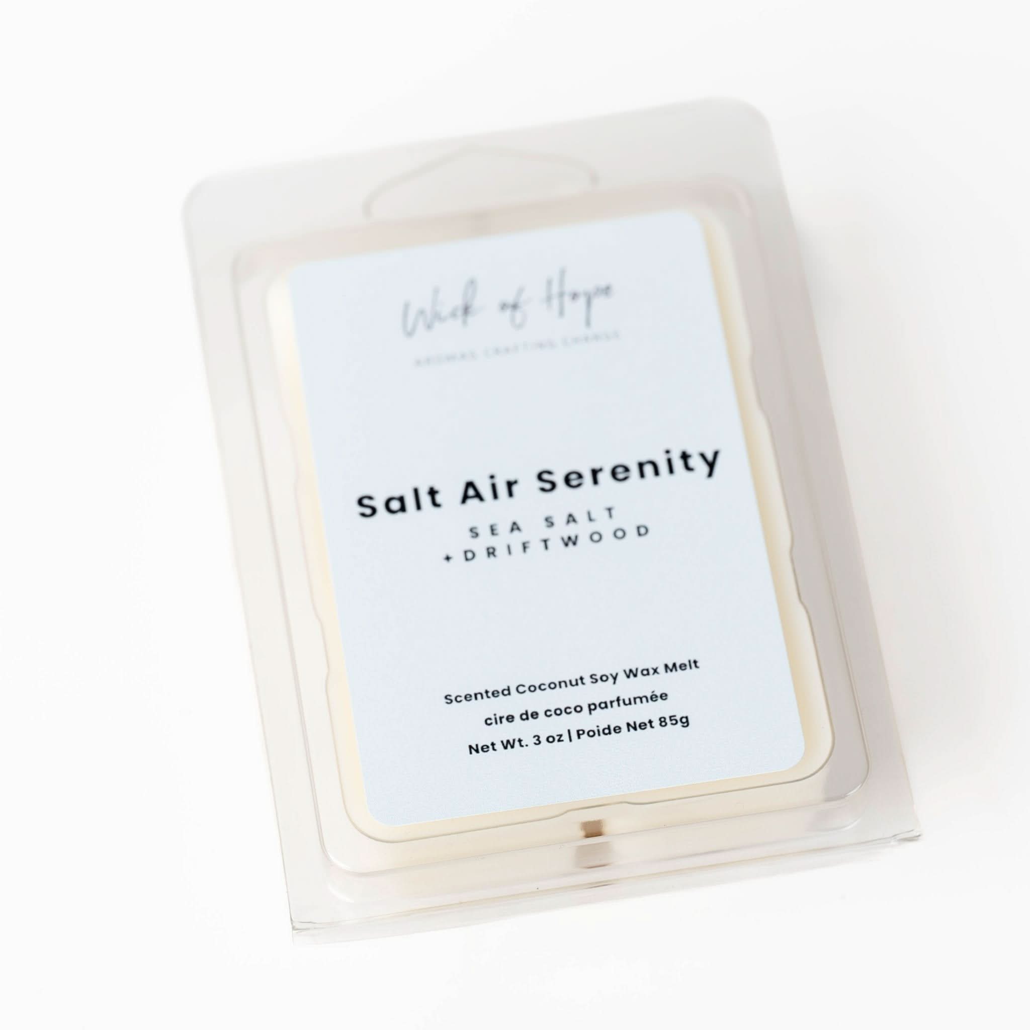 Salt Air Serenity Wax Melt | Sea Salt + Driftwood