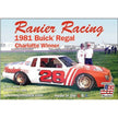 Salvinos JR Models Ranier Racing 1981 Buick Regal Charlotte Winner 1/24 Scale Plastic Model Kit