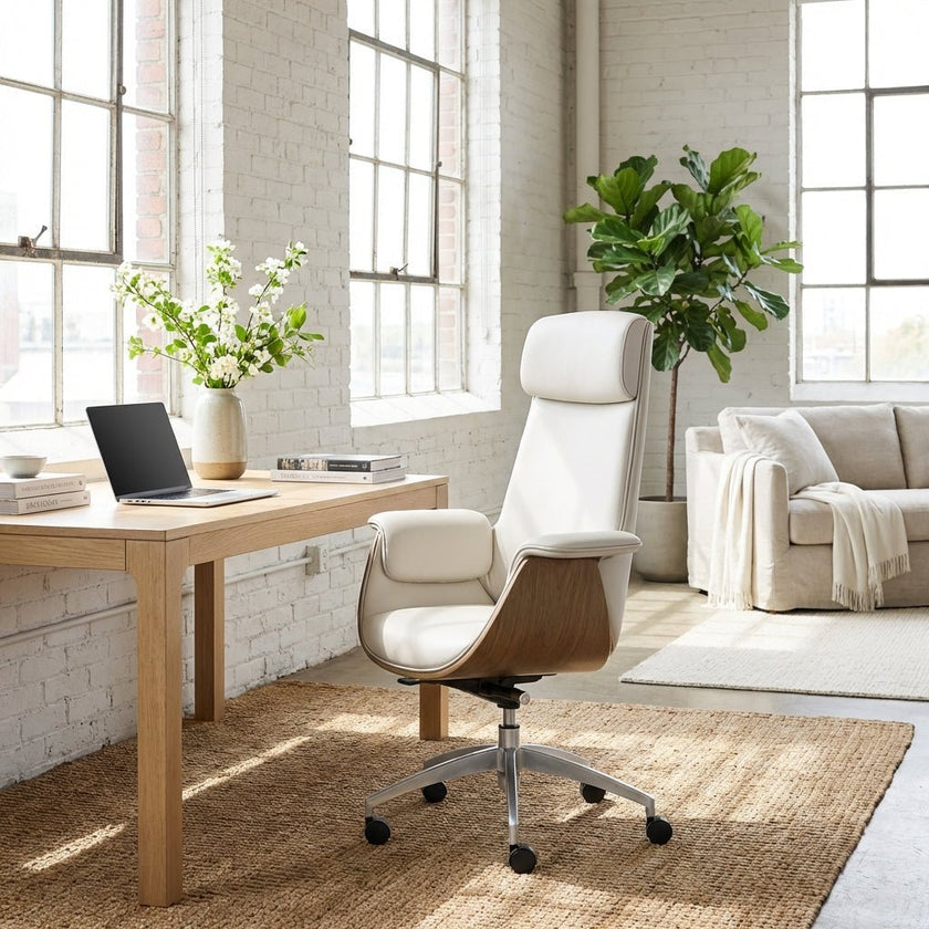 Salzburg Premium Leather Home Office Chair