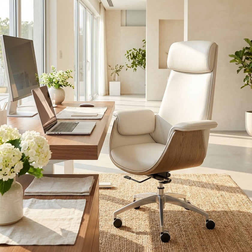 Salzburg Premium Leather Home Office Chair
