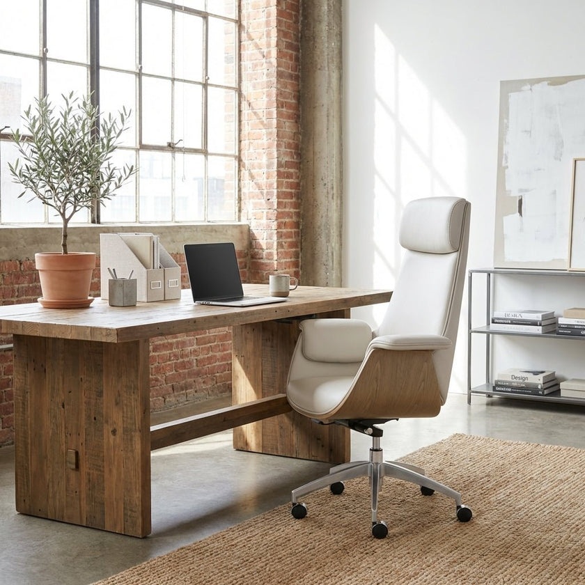Salzburg Premium Leather Home Office Chair