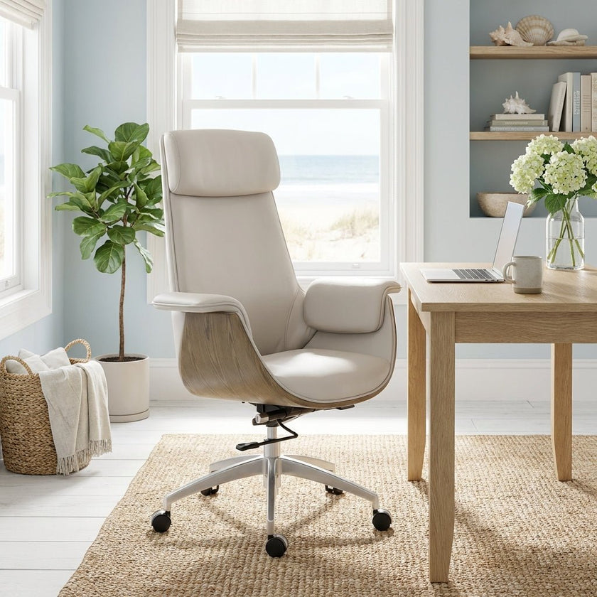 Salzburg Premium Leather Home Office Chair