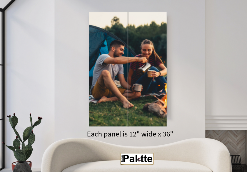 Split canvas prints 2 panels 12