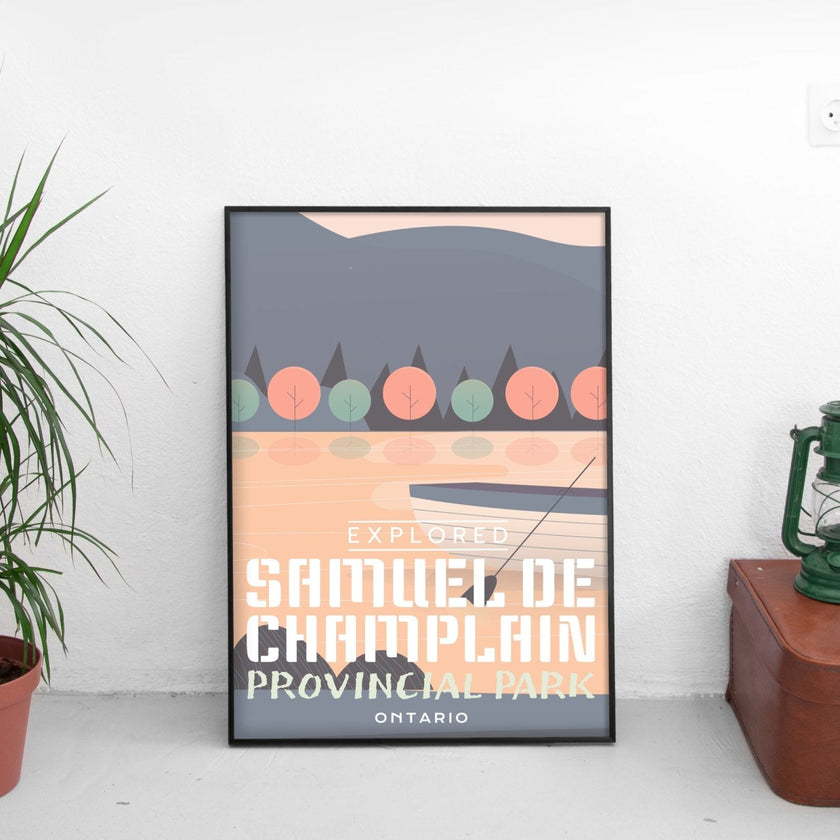 Samuel de Champlain Provincial Park 'Explored' Poster, Canada Parks