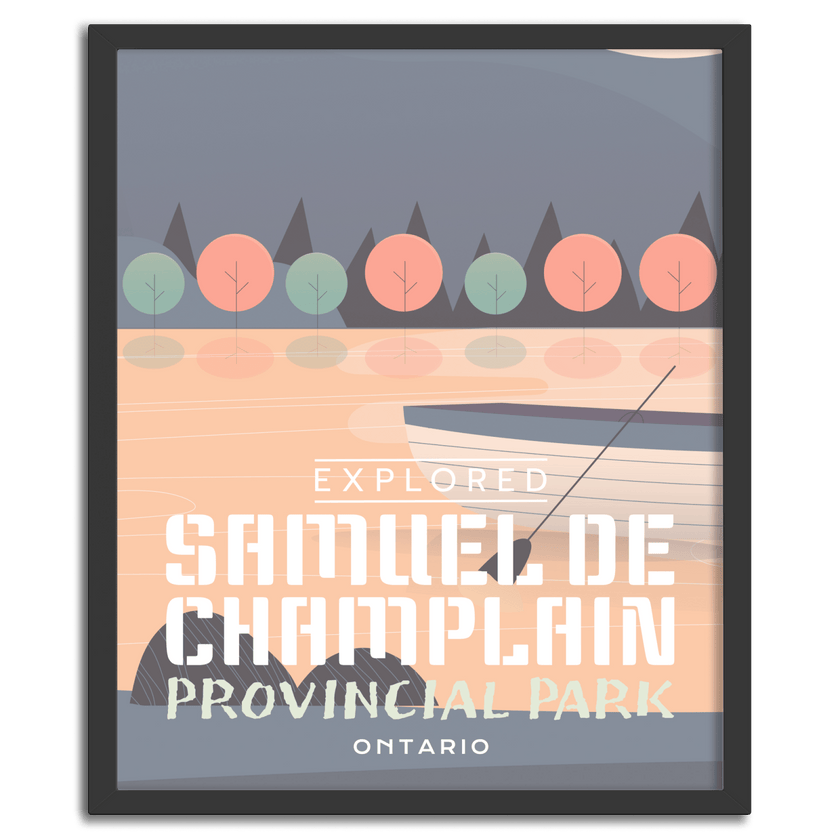 Samuel de Champlain Provincial Park 'Explored' Poster, Canada Parks