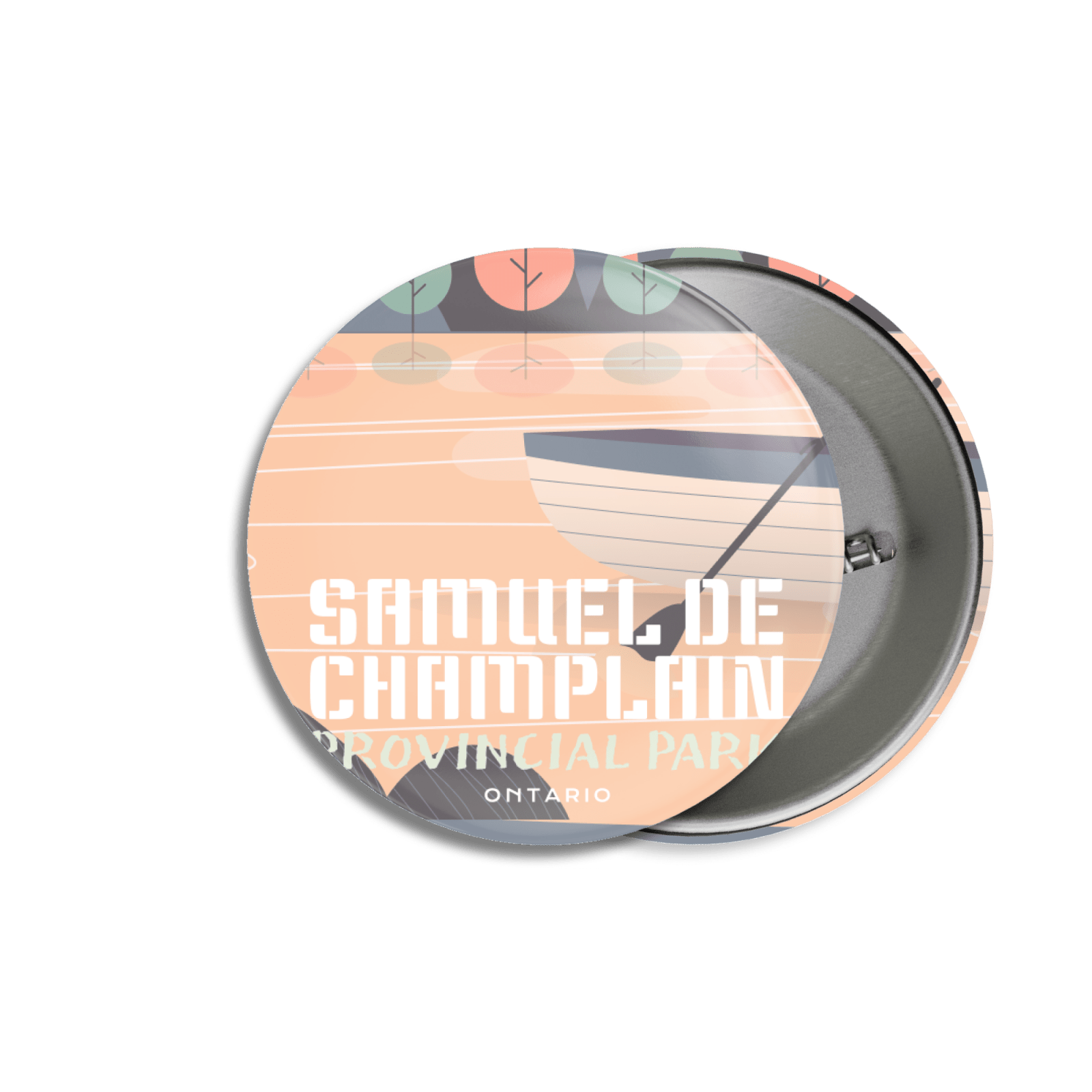 Samuel de Champlain Provincial Park of Ontario Pinback Button, Canada Parks