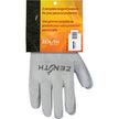 Gants de protection en caoutchouc naturel avec doublure confortable, taille 9/grand, revêtement en latex de caoutchouc, 10 fils, enveloppe en polyester/coton.