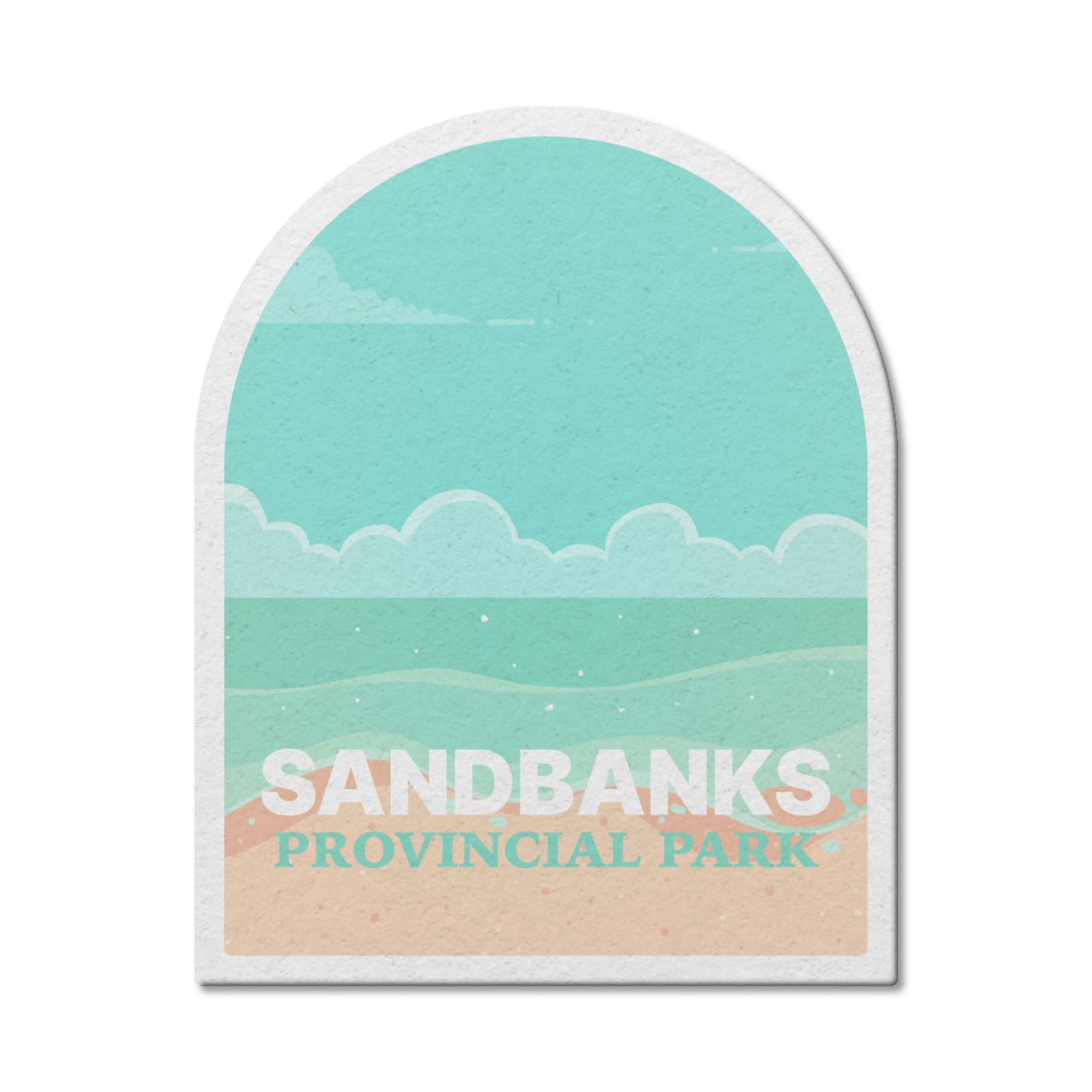 Sandbanks Ontario Provincial Park Waterproof Vinyl Sticker, Canada Parks