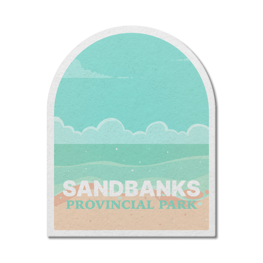 Sandbanks Ontario Provincial Park Waterproof Vinyl Sticker, Canada Parks