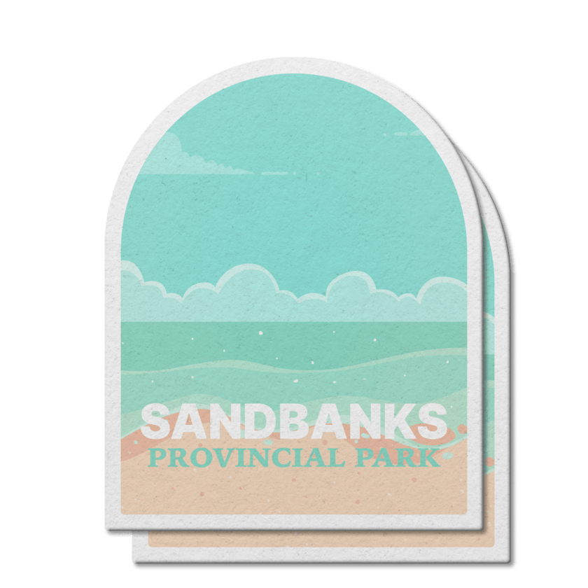 Sandbanks Ontario Provincial Park Waterproof Vinyl Sticker, Canada Parks