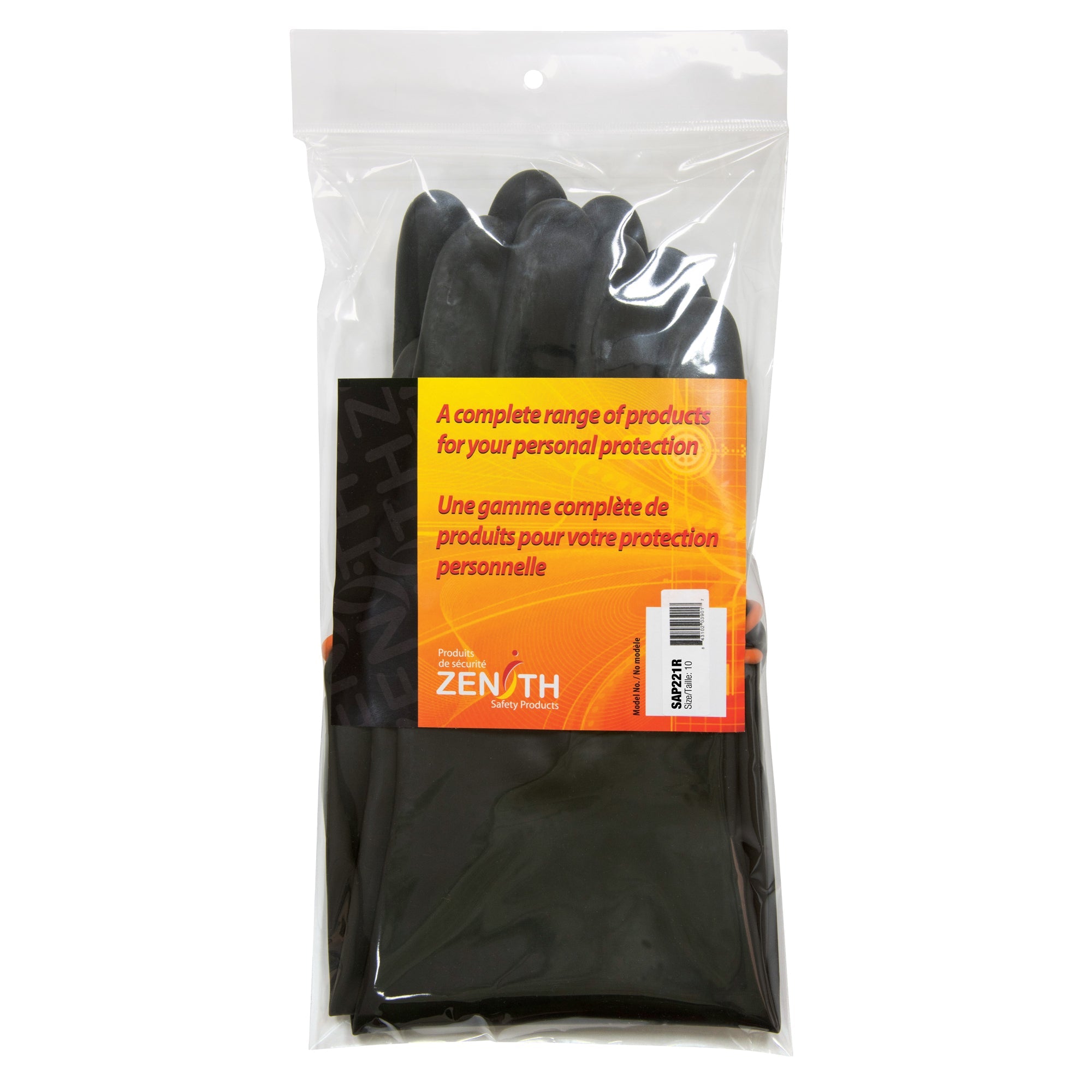 Heavyweight Chemical-Handling Gloves, Size 9, 18