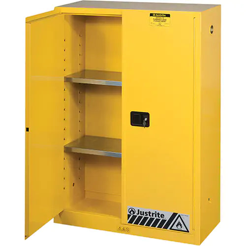 Sure-Grip® Ex Flammable Storage Cabinets, 45 gal., 2 Door, 43