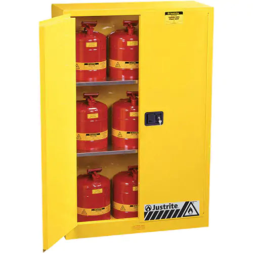Sure-Grip® Ex Flammable Storage Cabinets, 45 gal., 2 Door, 43