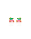 Boucles d'oreilles en émail - Sapin et voiture - Girl Nation