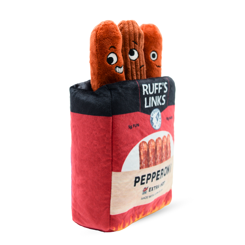 Sausage Dog Toy – 3-in-1 Plush, Squeaky & Crinkle