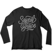 Saved By Grace Rhinestone Shirt – Christian Faith Sparkle Bling Tee | Blingdazzel