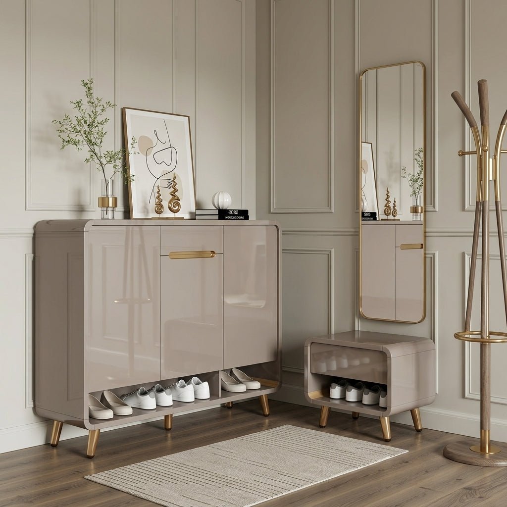 SC33 Ceramic Top Shoe Cabinet