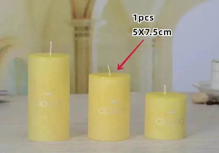Scented Candle Classic Column Birthday Romantic