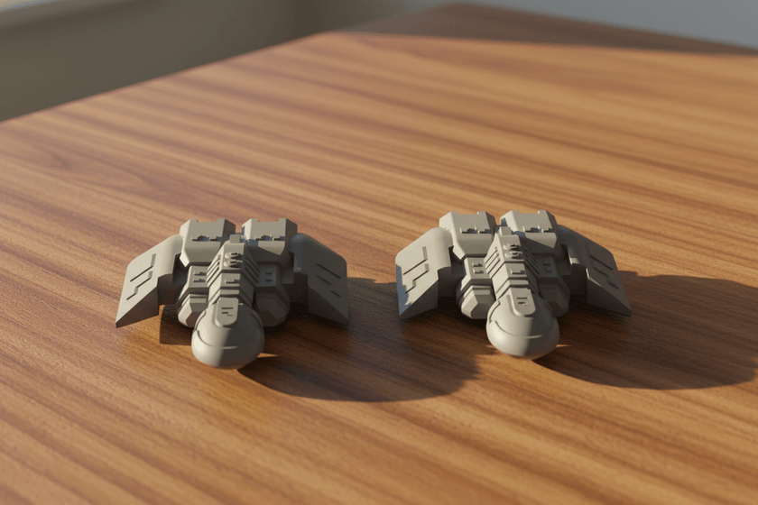 Sci-Fi Destroyer Squadron – 4-Ship Wolfpack Fleet