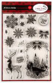 Art Nouveau. Winter Wonderland Stamp