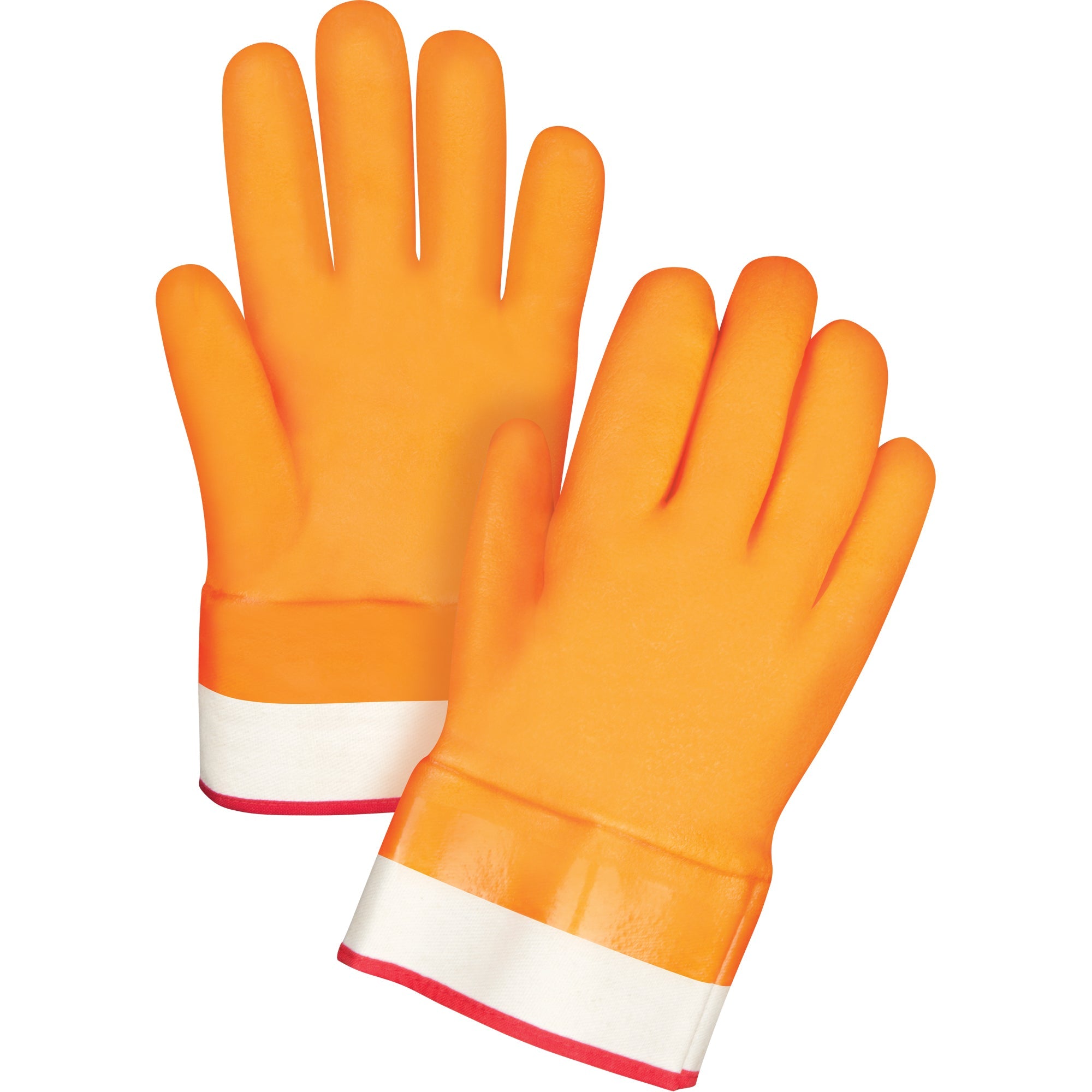 Winter-Lined Chemical-Resistant Gloves, Size Large/9, 10