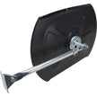Roundtangular Convex Mirror with Telescopic Arm