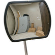 Roundtangular Convex Mirror with Telescopic Arm