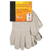 Heavyweight Dotted String Knit Gloves, Poly/Cotton, Single Sided, 7 Gauge, Large