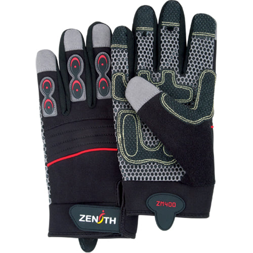 Gants de mécanicien ZM400 Premium, paume synthétique, taille L.