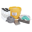 Kit de protection contre les déversements d'acide, matières dangereuses, baril de récupération/de sauvetage, 20 gallons US. Capacité d'absorption.