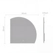 Semi Circle LED Mirror 36