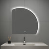 Semi Circle LED Mirror 36