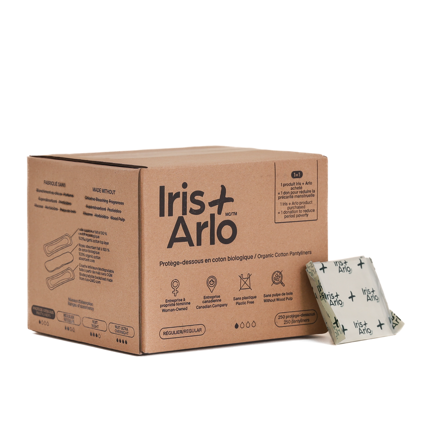 100% Organic Cotton Pantyliners - Bulk (250)