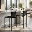 Set of Two Alto Modern High-Back Bar Stools