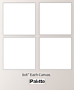 Set of 4 custom canvases 8
