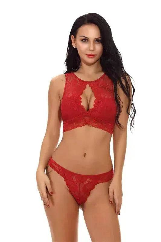 Charming Lingerie Lace Lingerie Set Perspective Lingerie Suit