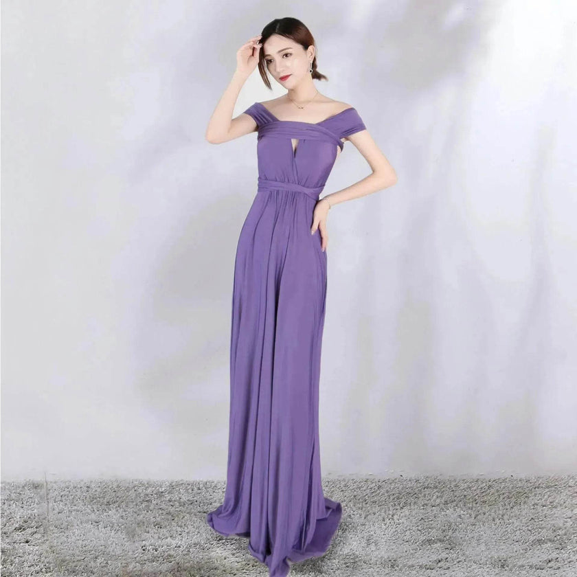 Charming Stunning Multi-rope Bandage 14 Color Dress Long Dress Gown