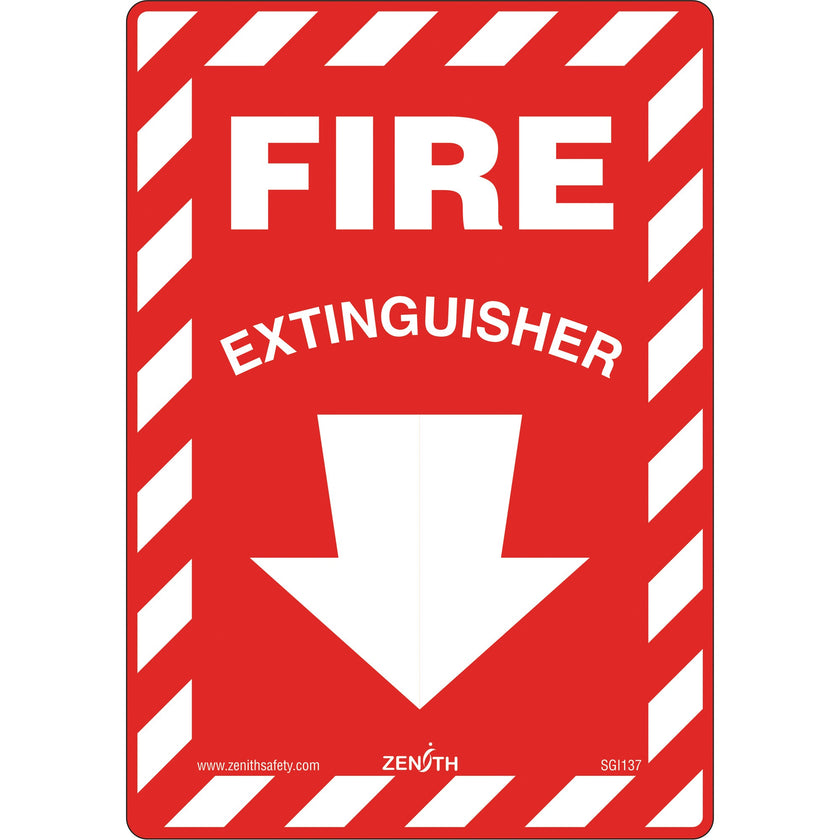 Fire Extinguisher Safety Sign, 10