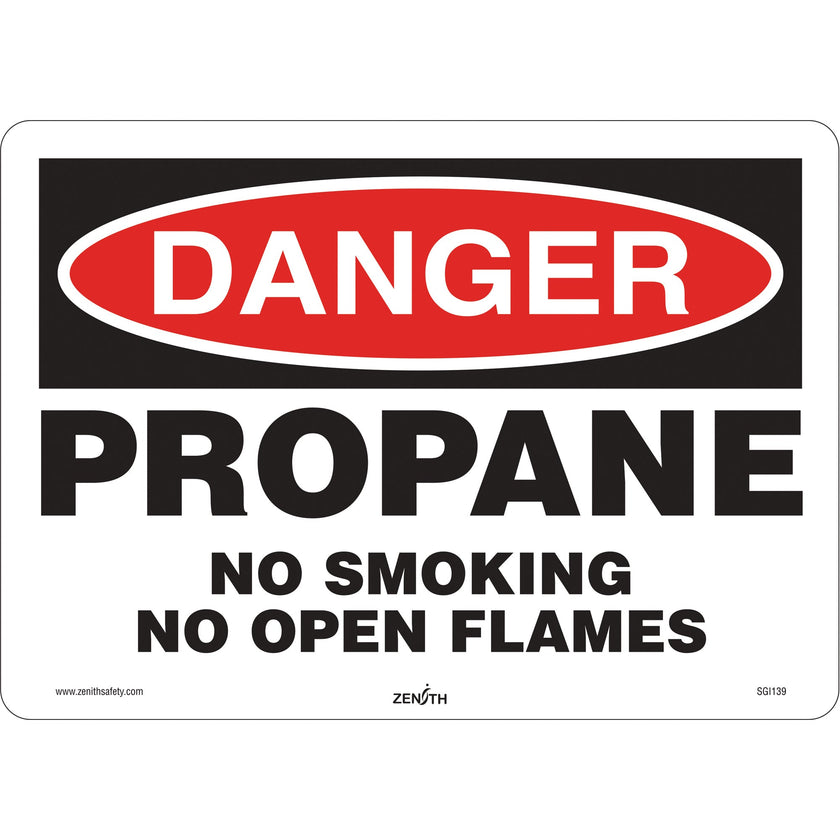 Danger Propane Safety Sign, 10