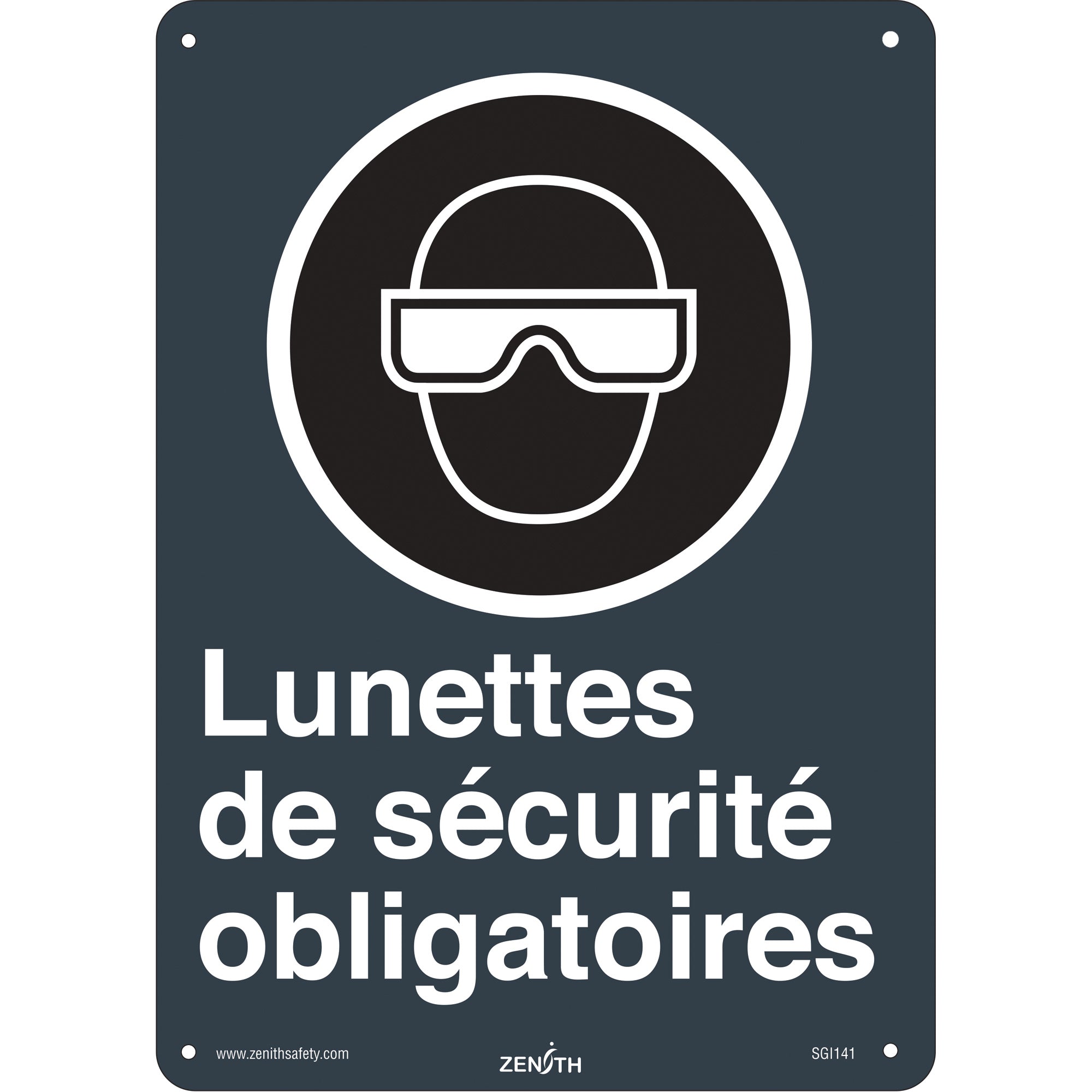 Lunettes de sécurité CSA Standard Safety Sign, 14